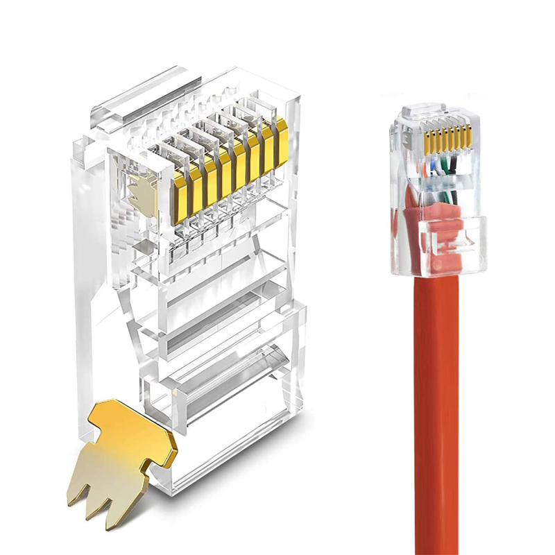 CAT5E ইউটিপি 8 পি 8 সি আরজে 45 মডুলার প্লাগ 1-পিস