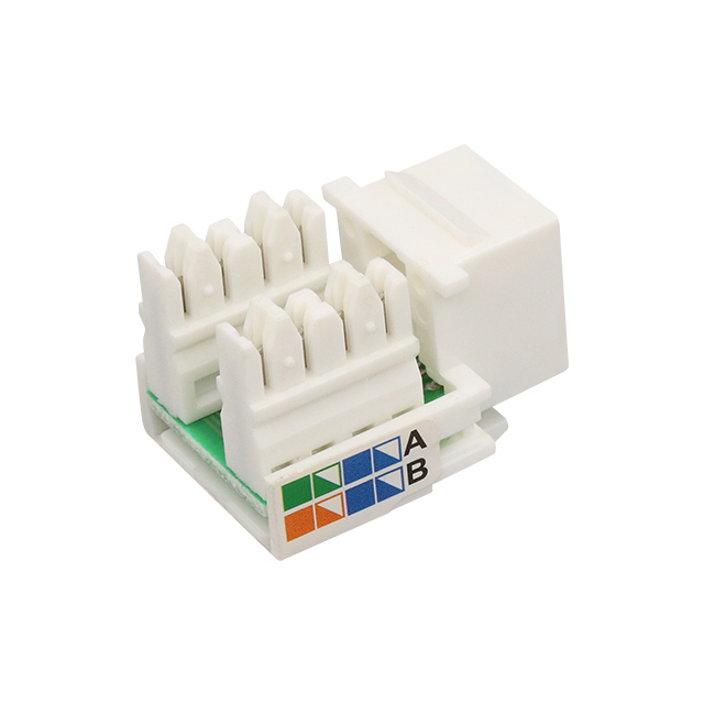CAT5E আনসিল্ডড 90 ডিগ্রি পাঞ্চ ডাউন কীস্টোন জ্যাক